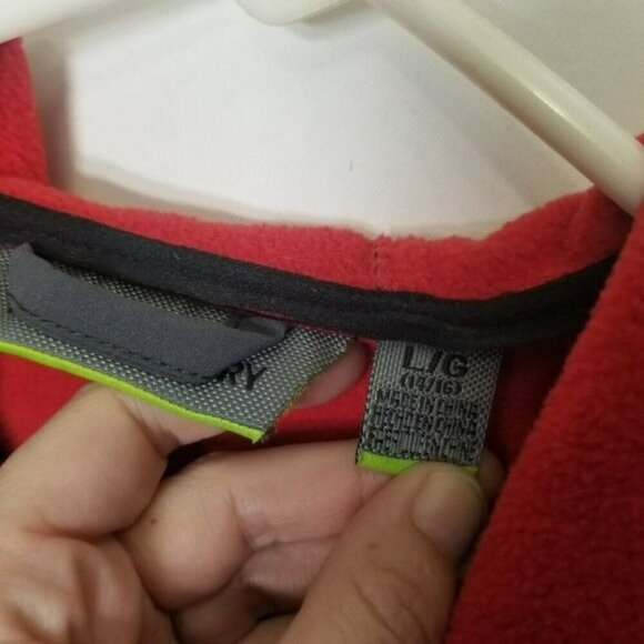 Free Country NWT Grey Black Jacket Boys Large Wind and water Resistant Softshell - Picture 12 of 13